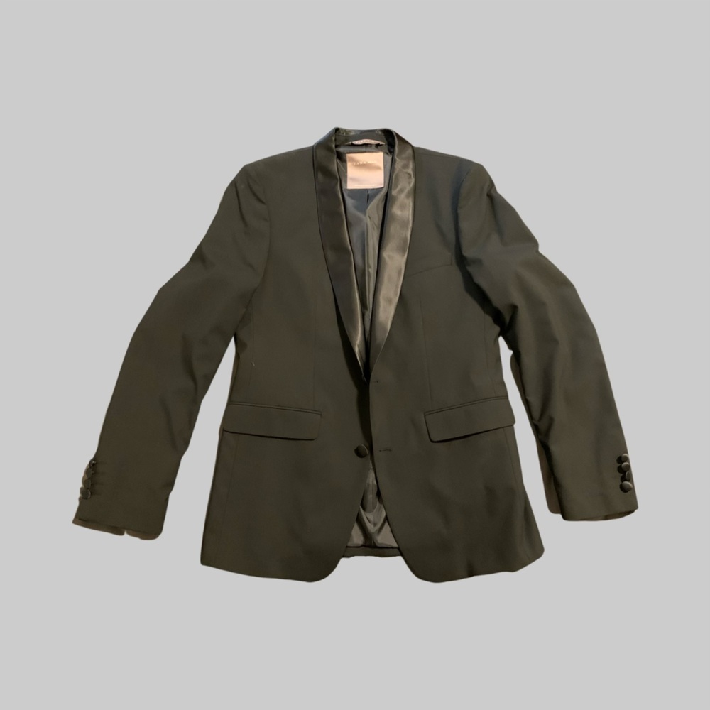 Zara Medium Black Tuxedo Blazer